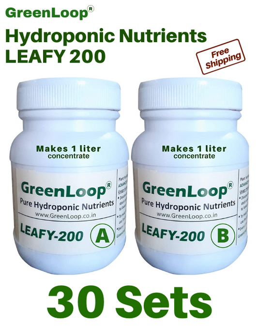 Hydroponic Nutrients LEAFY-200, Pack of 30 sets
