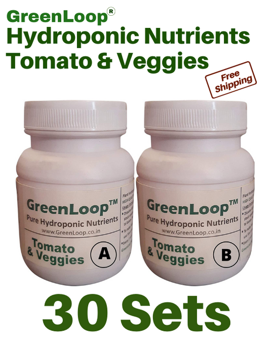 Hydroponic Nutrients TOMATO & VEGGIES, Pack of 30 sets