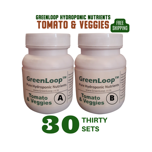 Hydroponic Nutrients TOMATO & VEGGIES, Pack of 30 sets
