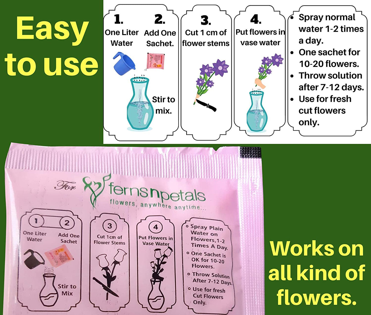 FloraPower - Pack of 44 sets